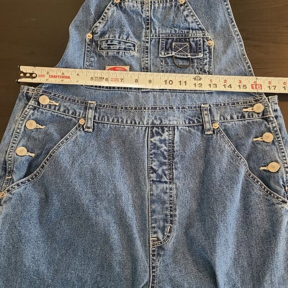 Vintage Canal Jeans Denim Cotton Overalls Large Streetwear Y2K Grunge - Picture 5 of 11